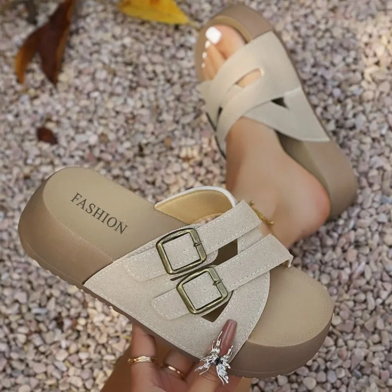 Summernew Arrivalplus Size Super Popular Slippers Women's Outwearfashion Sandals Thick Sole Heightening Sandals
Summernew Arrivalplus Size Super Popular Slippers Women's Outwearfashion Sandals Thick Sole Heightening Sandals