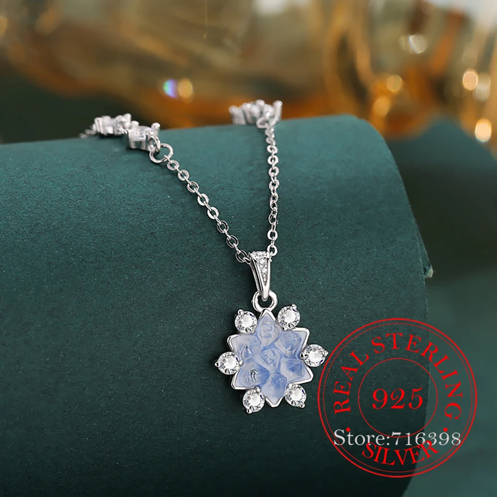 925 Sterling Silver Jewelry Ice Islet Snowflake Christmas Crystal Pendant Necklace for Women Homme Luxury Wedding Party Gift
925 Sterling Silver Jewelry Ice Islet Snowflake Christmas Crystal Pendant Necklace for Women Homme Luxury Wedding Party Gift