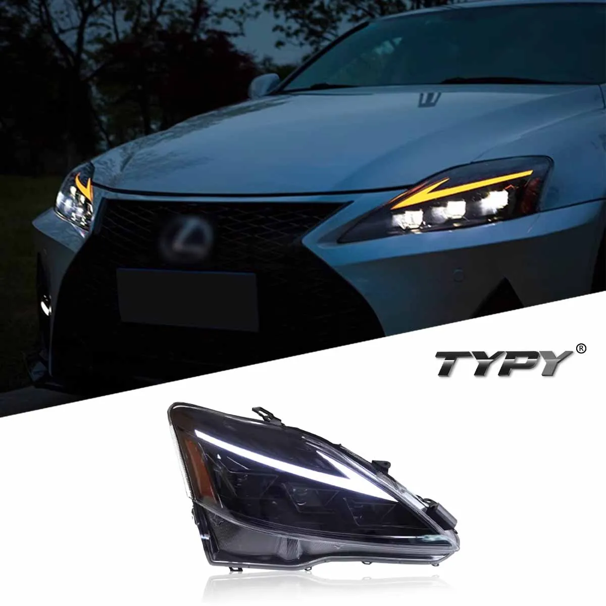 TYPY автомобильная фара для Lexus IS IS250 2006-2012, обновление, модифицированная для нового DRL, динамический указатель поворота, светодиодная фара, автоаксессуары
TYPY автомобильная фара для Lexus IS IS250 2006-2012, обновление, модифицированная для нового DRL, динамический указатель поворота, светодиодная фара, автоаксессуары