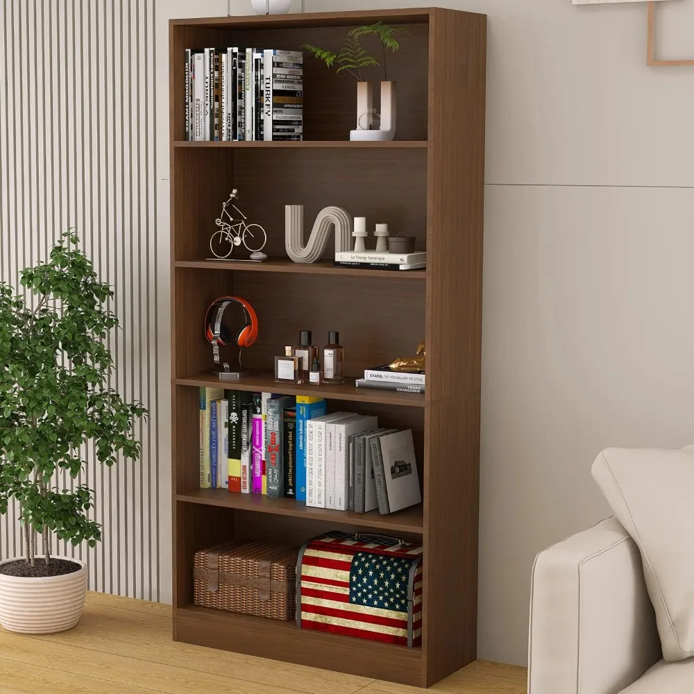 5 Shelf Wood Bookcase Freestanding Bookshelf, for Home Office Library Small Narrow Space, 11.8 D x 31.5 W x 67.9 H, Brown
5 Shelf Wood Bookcase Freestanding Bookshelf, for Home Office Library Small Narrow Space, 11.8 D x 31.5 W x 67.9 H, Brown