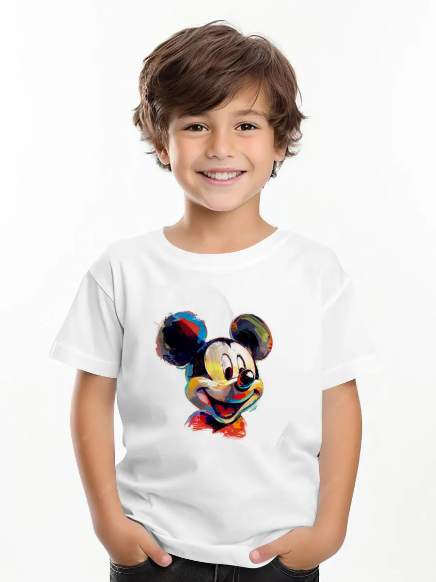 Printed Cartoon Mickey T-shirt Summer Clothing Loose Fashion Children's Wear Tops Tees Short Sleeved Kids Boy Clothes Tshirts
Printed Cartoon Mickey T-shirt Summer Clothing Loose Fashion Children's Wear Tops Tees Short Sleeved Kids Boy Clothes Tshirts