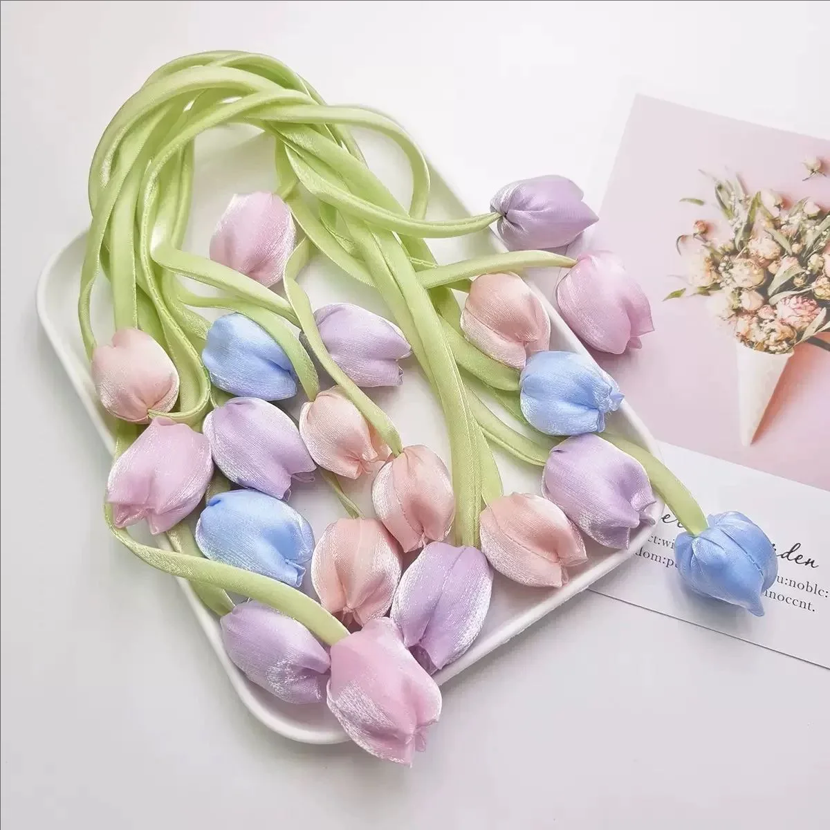 Korean Tulip Flower Bud DIY Accessories Sweet Fresh Floral Ornaments Handmade Decor for Clothing Bag Fashion Craft Supplies
Korean Tulip Flower Bud DIY Accessories Sweet Fresh Floral Ornaments Handmade Decor for Clothing Bag Fashion Craft Supplies