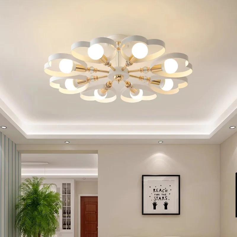 Modern white chandelier ceiling light, flower crystal led light for living room kids bedroom dining room decoration home
Modern white chandelier ceiling light, flower crystal led light for living room kids bedroom dining room decoration home