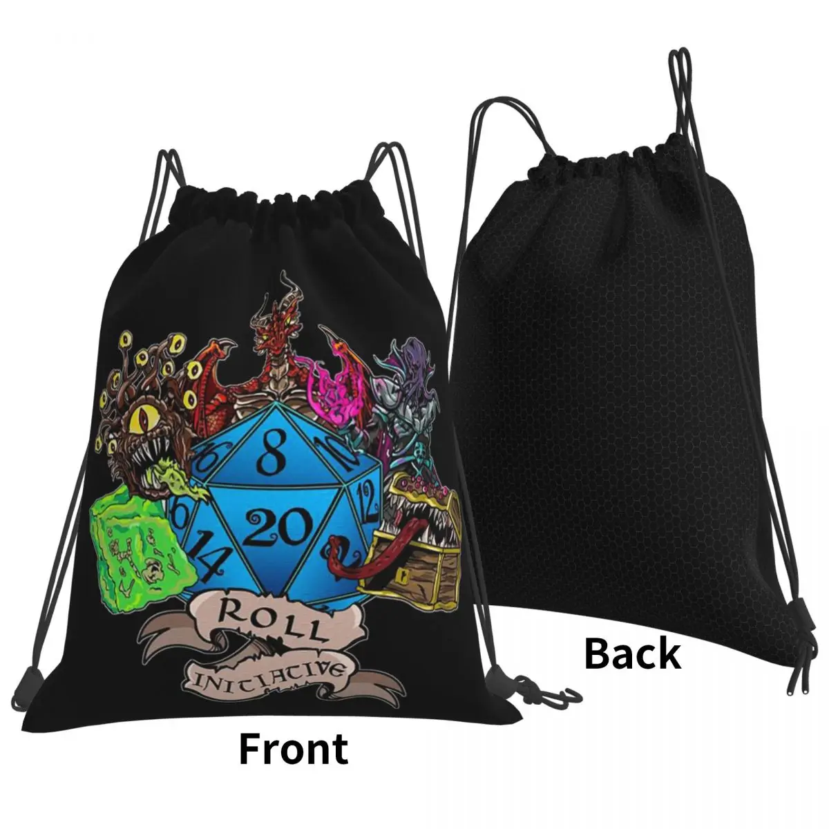 Roll Initiative Dungeon And Dragon Backpacks Portable Drawstring Bags Sports Bag Book Bags for Travel Students
Roll Initiative Dungeon And Dragon Backpacks Portable Drawstring Bags Sports Bag Book Bags for Travel Students