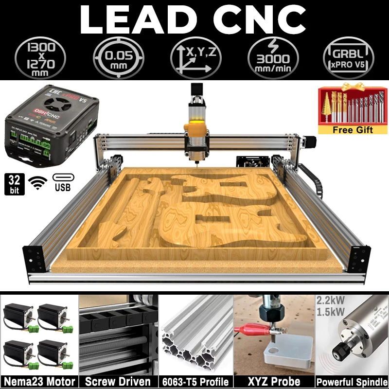 20%OFF BulkMan3D Lead CNC Router Machine xPRO V5 GRBL 4-Axis DIY CNC Precise Engraver for Wood Metal Acrylic Plastic PCB Milling
20%OFF BulkMan3D Lead CNC Router Machine xPRO V5 GRBL 4-Axis DIY CNC Precise Engraver for Wood Metal Acrylic Plastic PCB Milling