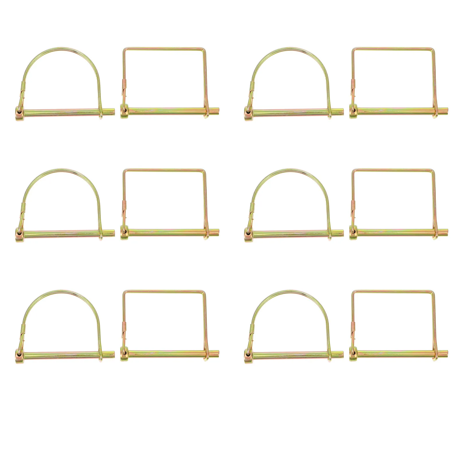 12Pcs Square Pin Shaft Locking Hitch Pin High-Strength Spring Steel Wire Retainer for Trailer Farm Lawn Garden Boat Truck
12Pcs Square Pin Shaft Locking Hitch Pin High-Strength Spring Steel Wire Retainer for Trailer Farm Lawn Garden Boat Truck