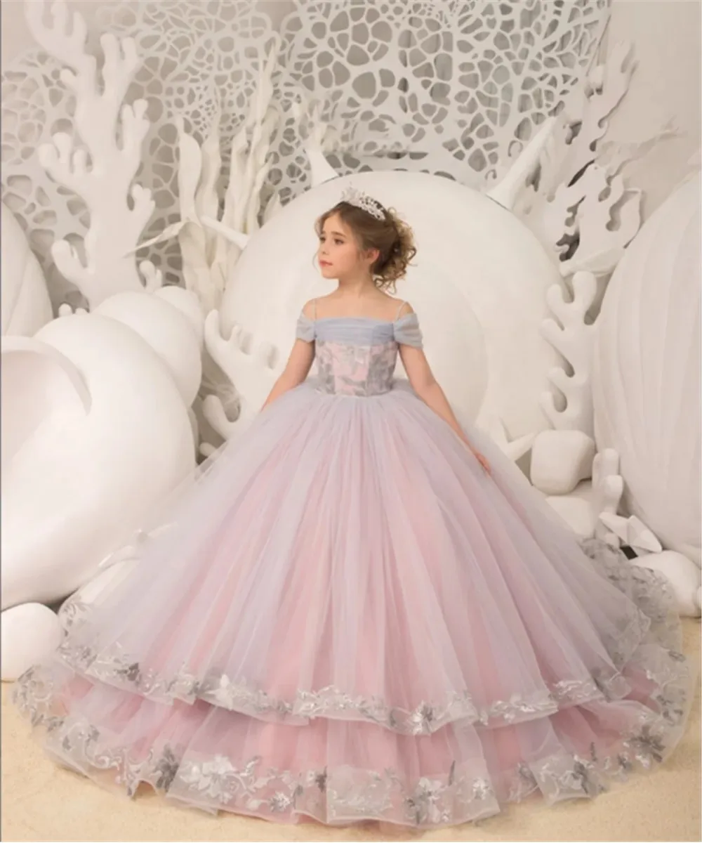 Elegant Appliques Princess Flower Girl Dresses Long Wedding Party Birthday Dress Off Shoulder First Communion Prom Ball Gown
Elegant Appliques Princess Flower Girl Dresses Long Wedding Party Birthday Dress Off Shoulder First Communion Prom Ball Gown