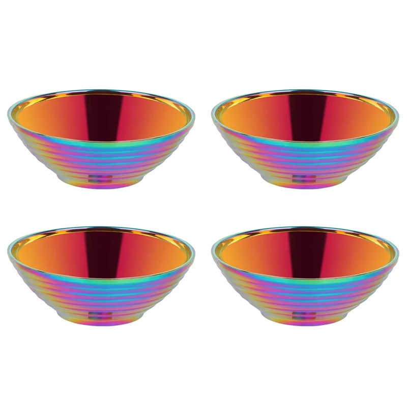 A98E-4X Round Noodle Food Bowl Double Layer Anti-Scalding Tableware Stainless Steel Bowl Rainbow No.0
A98E-4X Round Noodle Food Bowl Double Layer Anti-Scalding Tableware Stainless Steel Bowl Rainbow No.0