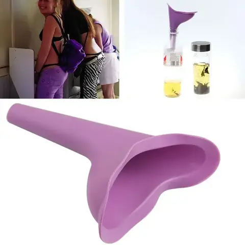 Portable Silicone Women Urinal Outdoor Female Urinal Funnel Stand Up Pee Urination Device Travel Camping travel toilet