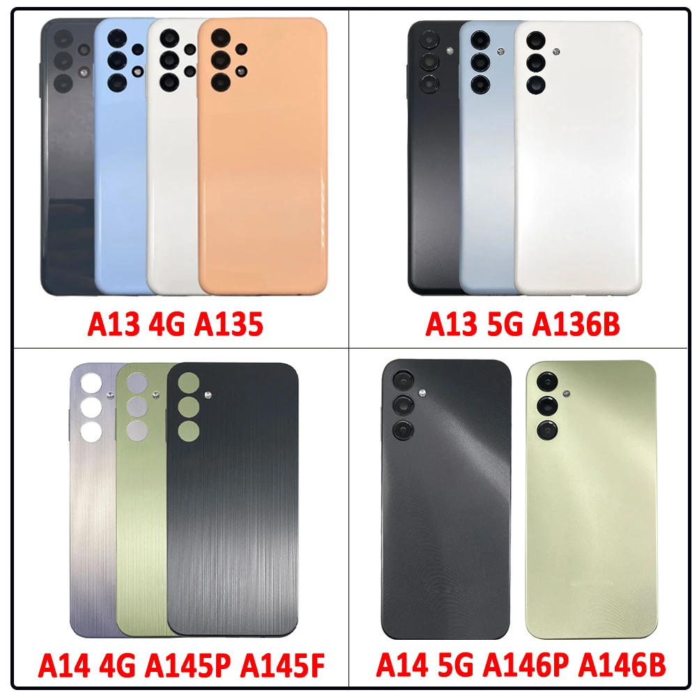 NEW For Samsung A13 4G 5G Battery Cover Rear Door Housing Case Panel Replace Repair Parts For Samsung A14 4G 5G With Camera Lens
NEW For Samsung A13 4G 5G Battery Cover Rear Door Housing Case Panel Replace Repair Parts For Samsung A14 4G 5G With Camera Lens