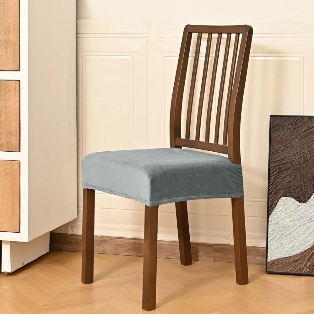 Elastic Velvet Dining Chair Covers Dust-Proof Fixed Strap Chair Slipcover Non-Slip Design Removable Seat Cushion Covers
Elastic Velvet Dining Chair Covers Dust-Proof Fixed Strap Chair Slipcover Non-Slip Design Removable Seat Cushion Covers