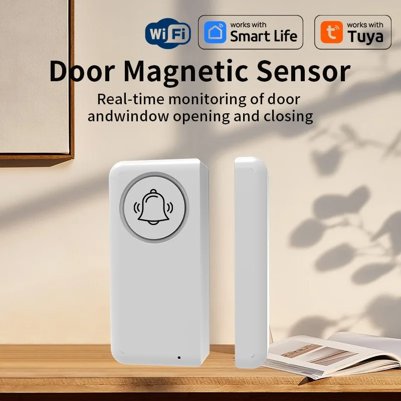 Tuya Wi-Fi Door Magnetic Sensor,Door/Window/Drawer Vibration Alarm Detector,Security Protection High-pitched Alarm Remote Mobile
Tuya Wi-Fi Door Magnetic Sensor,Door/Window/Drawer Vibration Alarm Detector,Security Protection High-pitched Alarm Remote Mobile
