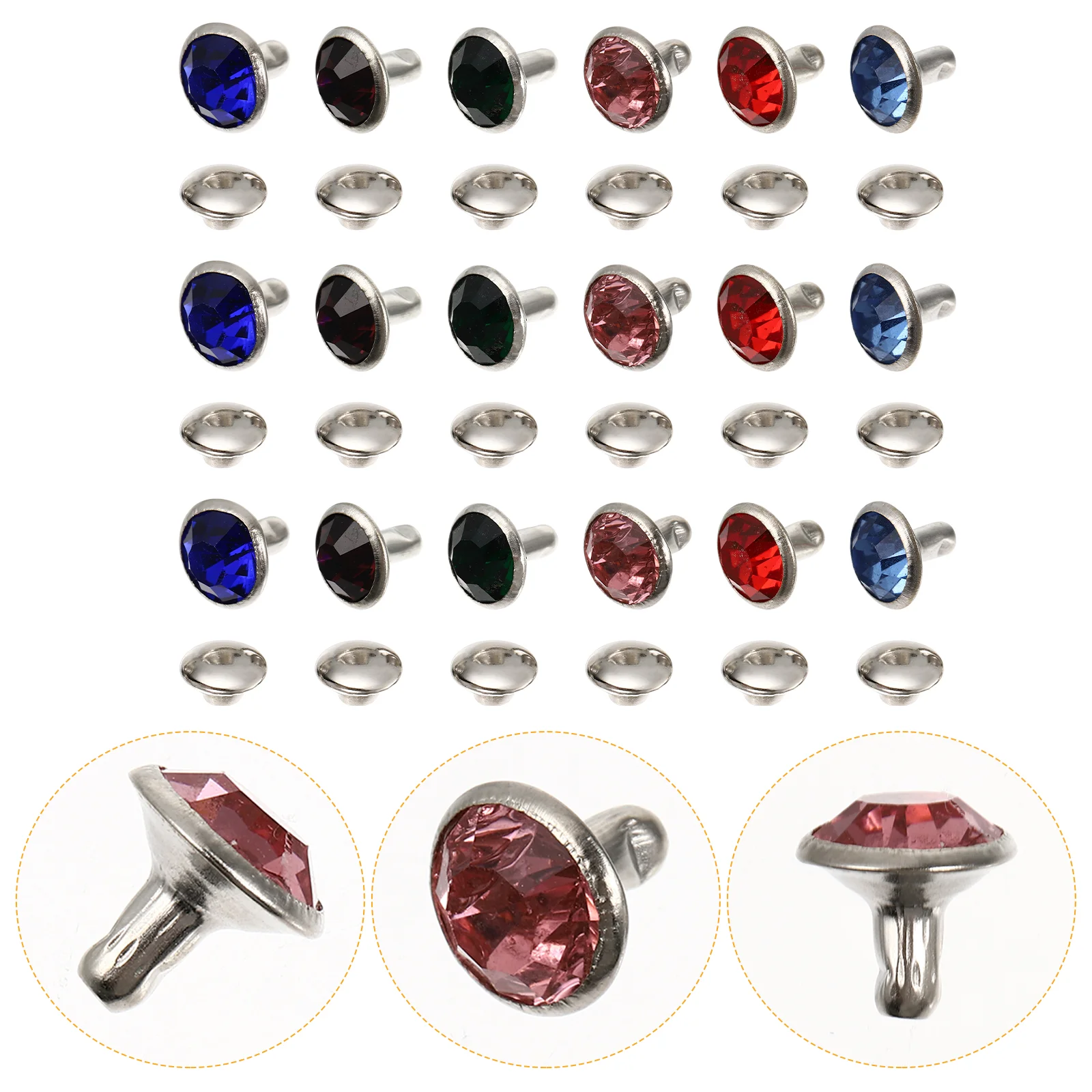 120 Pcs Colored Diamond Rivets Rhinestones Studs Belt Metal Alloy Crystal Office Craft Bag
120 Pcs Colored Diamond Rivets Rhinestones Studs Belt Metal Alloy Crystal Office Craft Bag