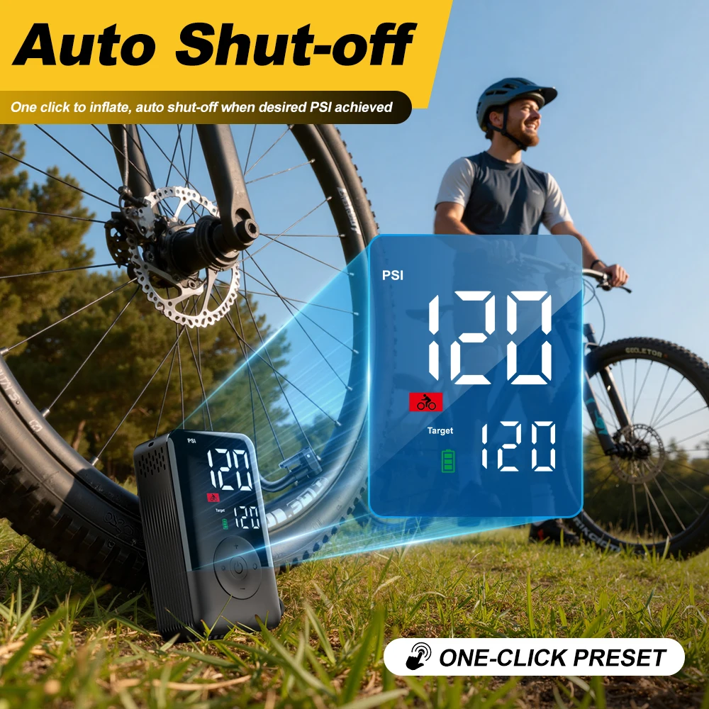 Carsun Handheld Wireless Tire Inflator Fast Inflation Digital Air Compressor Rechargeable Mini Pump for Bike Daily Outdoor Use
Carsun Handheld Wireless Tire Inflator Fast Inflation Digital Air Compressor Rechargeable Mini Pump for Bike Daily Outdoor Use