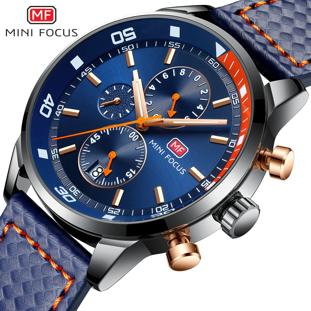 MINI FOCUS Men's Sports Quartz Watches with Orange Silicone Strap Chronograph Fashion Waterproof Wristwatch with Calend
MINI FOCUS Men's Sports Quartz Watches with Orange Silicone Strap Chronograph Fashion Waterproof Wristwatch with Calend
