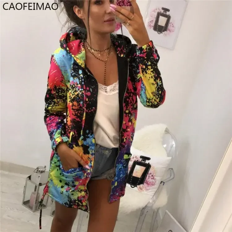 Black Jackets Women Outerwear & Coats Jackets Female Fashion Tie Dyeing Print Outwear Sweatshirt Hooded Jackets for Women
Black Jackets Women Outerwear & Coats Jackets Female Fashion Tie Dyeing Print Outwear Sweatshirt Hooded Jackets for Women