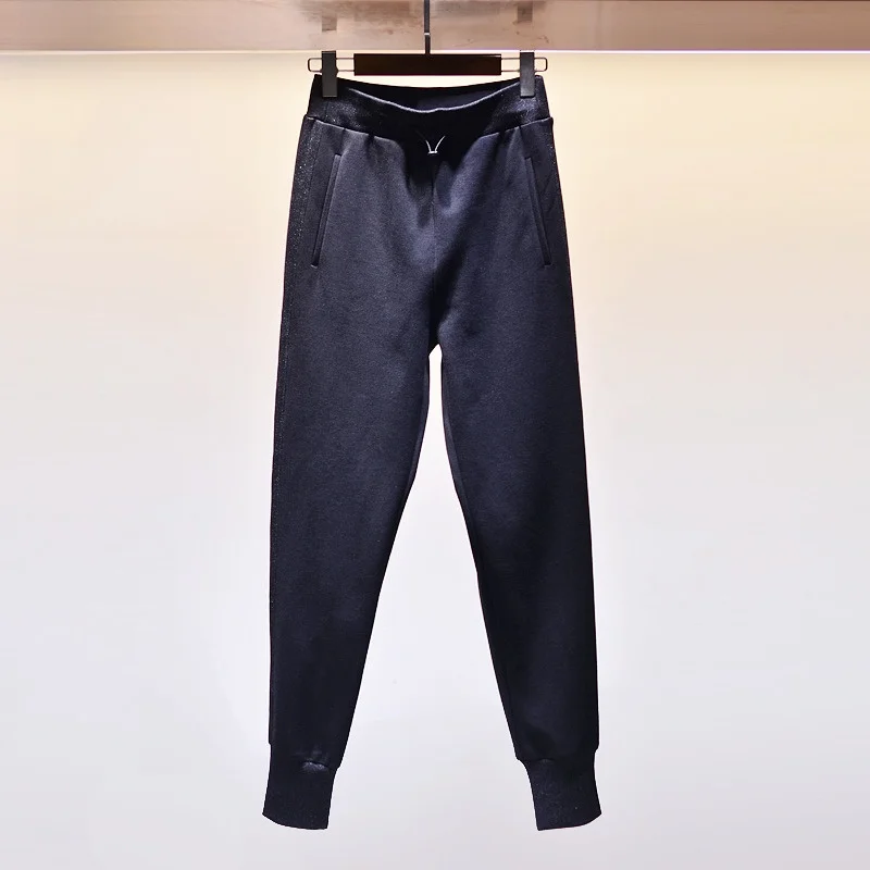 Loose High Waist Nine Points Sports Casual Pants for Women Bla Elastic Waisand Comfortable Harlan Trousers Autumn Winter
Loose High Waist Nine Points Sports Casual Pants for Women Bla Elastic Waisand Comfortable Harlan Trousers Autumn Winter