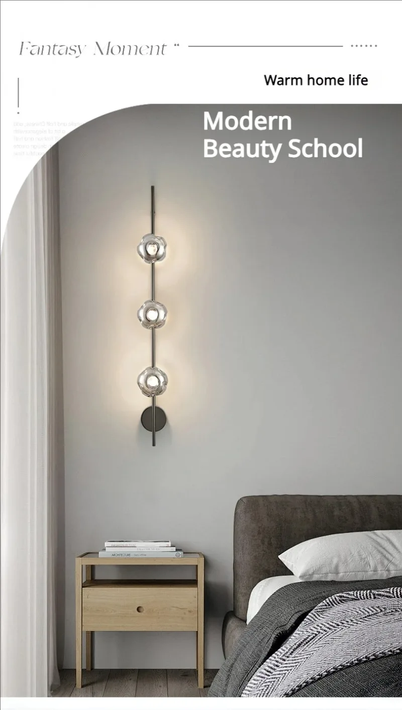 Designer Living Room Sofa Next Italian Minimalist Bedroom Bed Glass Wall Lamp To The Hotel Corridor Porch Decorative Lighting
Designer Living Room Sofa Next Italian Minimalist Bedroom Bed Glass Wall Lamp To The Hotel Corridor Porch Decorative Lighting