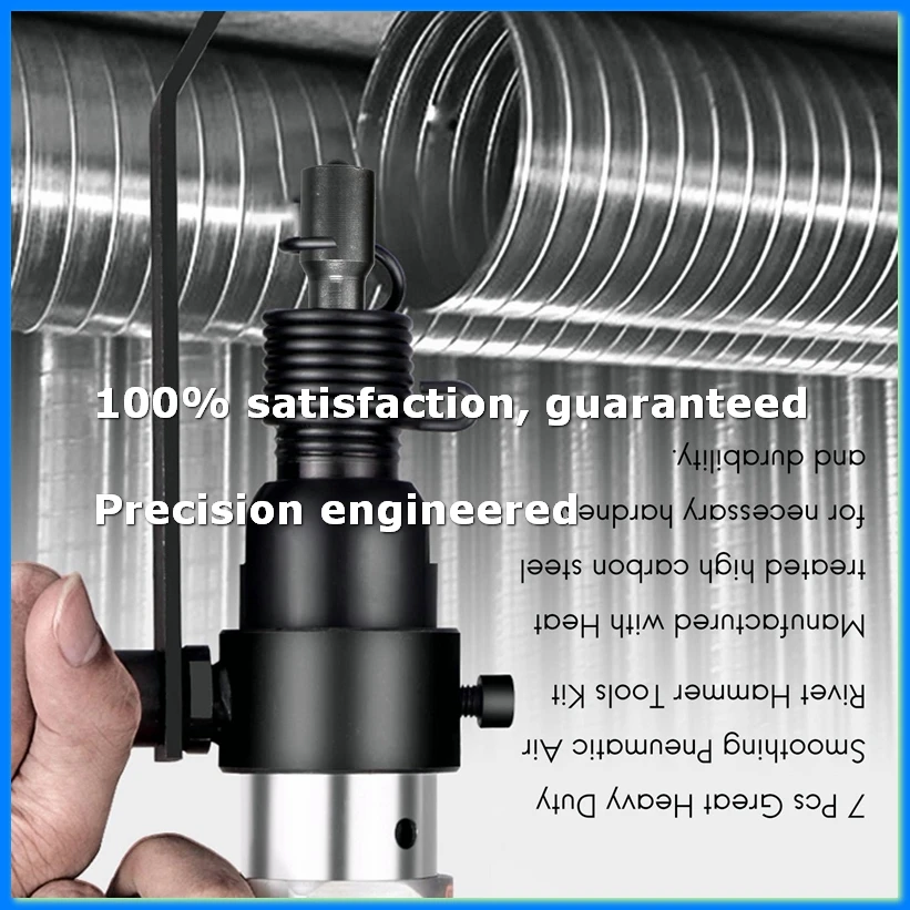7 Pcs Great Heavy Duty Smoothing Pneumatic Air Rivet Hammer Tools Kit-A07G
7 Pcs Great Heavy Duty Smoothing Pneumatic Air Rivet Hammer Tools Kit-A07G