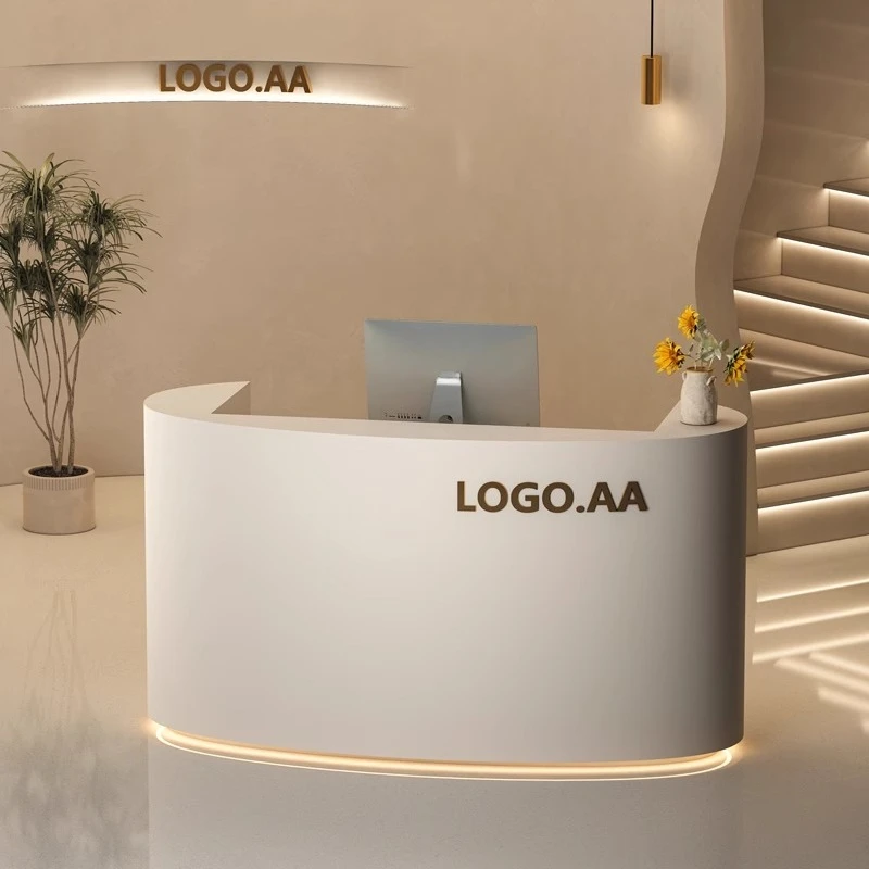 Light luxury beauty salon bar table reception desk clothing store checkout page counter
Light luxury beauty salon bar table reception desk clothing store checkout page counter