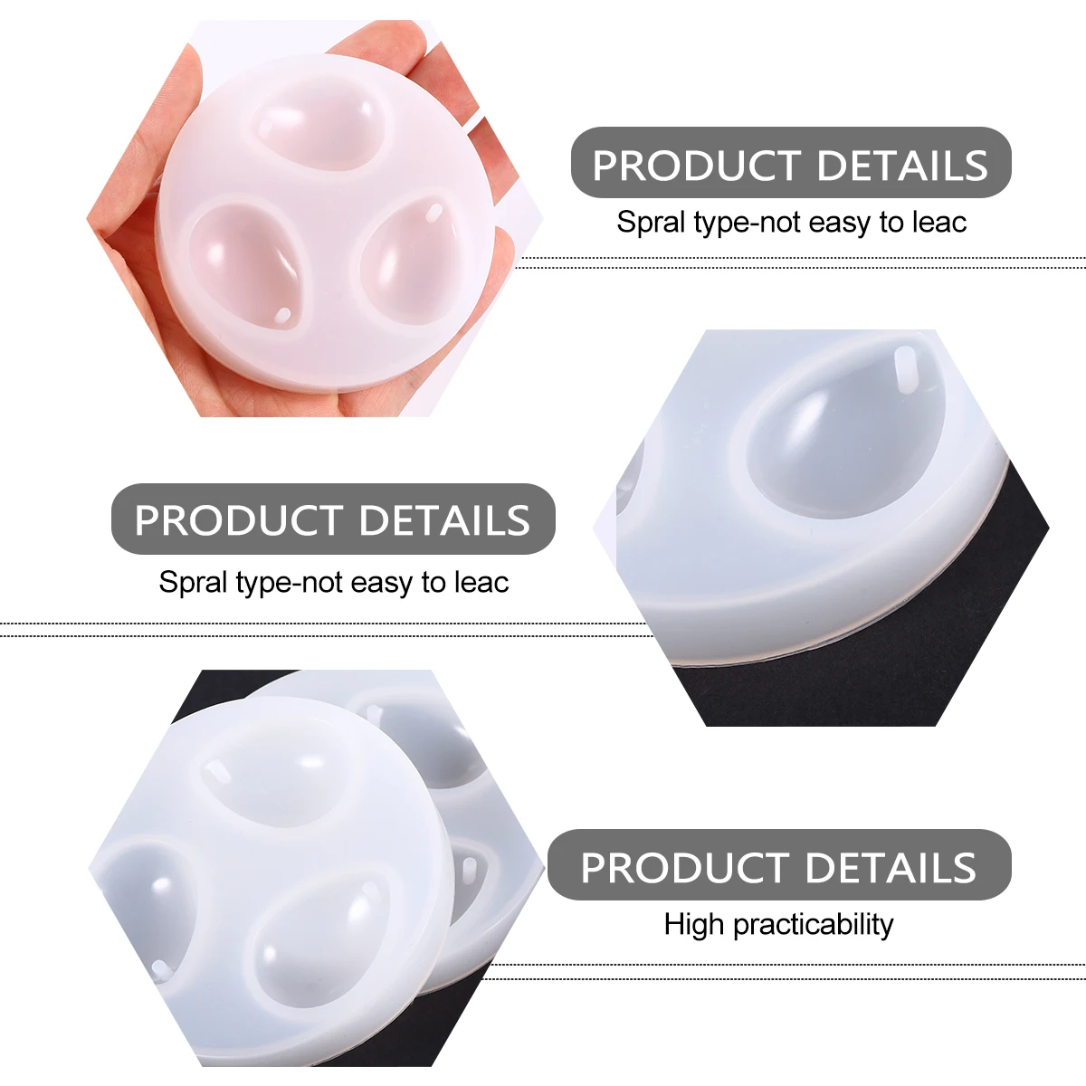 4Pcs Crystal Epoxy Silicone Mold DIY Pendant Perforated Resin Water Drop Time White Mould Jewelry Casting Accessories
4Pcs Crystal Epoxy Silicone Mold DIY Pendant Perforated Resin Water Drop Time White Mould Jewelry Casting Accessories