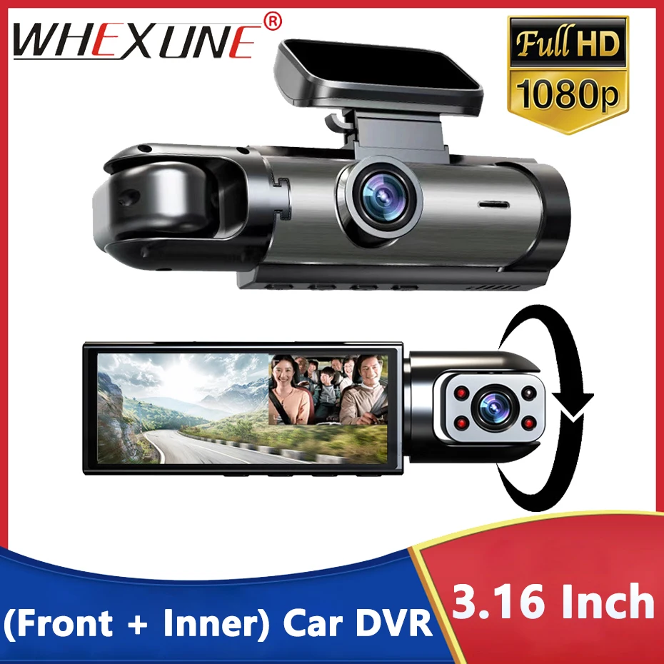 Видеорегистратор FHD 1080P с широким углом обзора, высоким разрешением и ночным видением, на присоске, с двумя объективами для записи спереди и внутри автомобиля
Видеорегистратор FHD 1080P с широким углом обзора, высоким разрешением и ночным видением, на присоске, с двумя объективами для записи спереди и внутри автомобиля