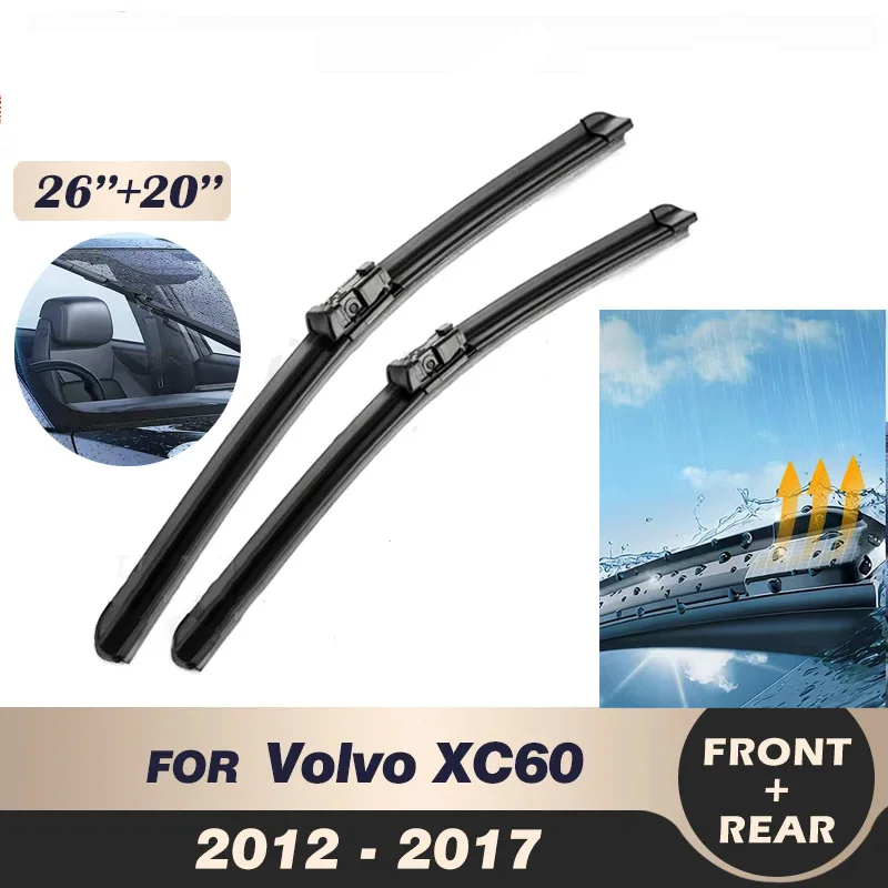 Wiper Front Rear Wiper Blades Set For Volvo XC60 2012 2013 2014 2015 2016 2017 Windshield Windscreen 26"+20
Wiper Front Rear Wiper Blades Set For Volvo XC60 2012 2013 2014 2015 2016 2017 Windshield Windscreen 26"+20