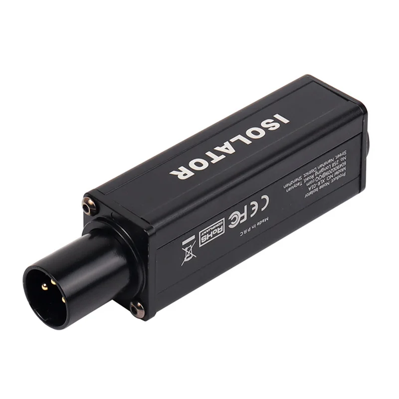 A25P XLR аудио шумоизолятор сбалансированный аудио общий ток заземления шумоподавление микшер микрофон звук
A25P XLR аудио шумоизолятор сбалансированный аудио общий ток заземления шумоподавление микшер микрофон звук