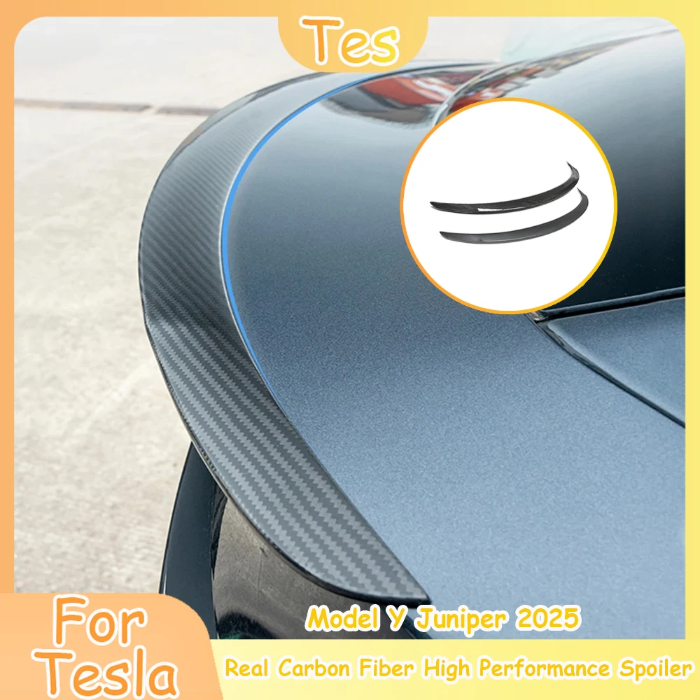 For Tesla Model Y Juniper 2025 Real Carbon Fiber High Performance Spoiler Rear Trunk Tail Wings Car Exterior Accessories New
For Tesla Model Y Juniper 2025 Real Carbon Fiber High Performance Spoiler Rear Trunk Tail Wings Car Exterior Accessories New