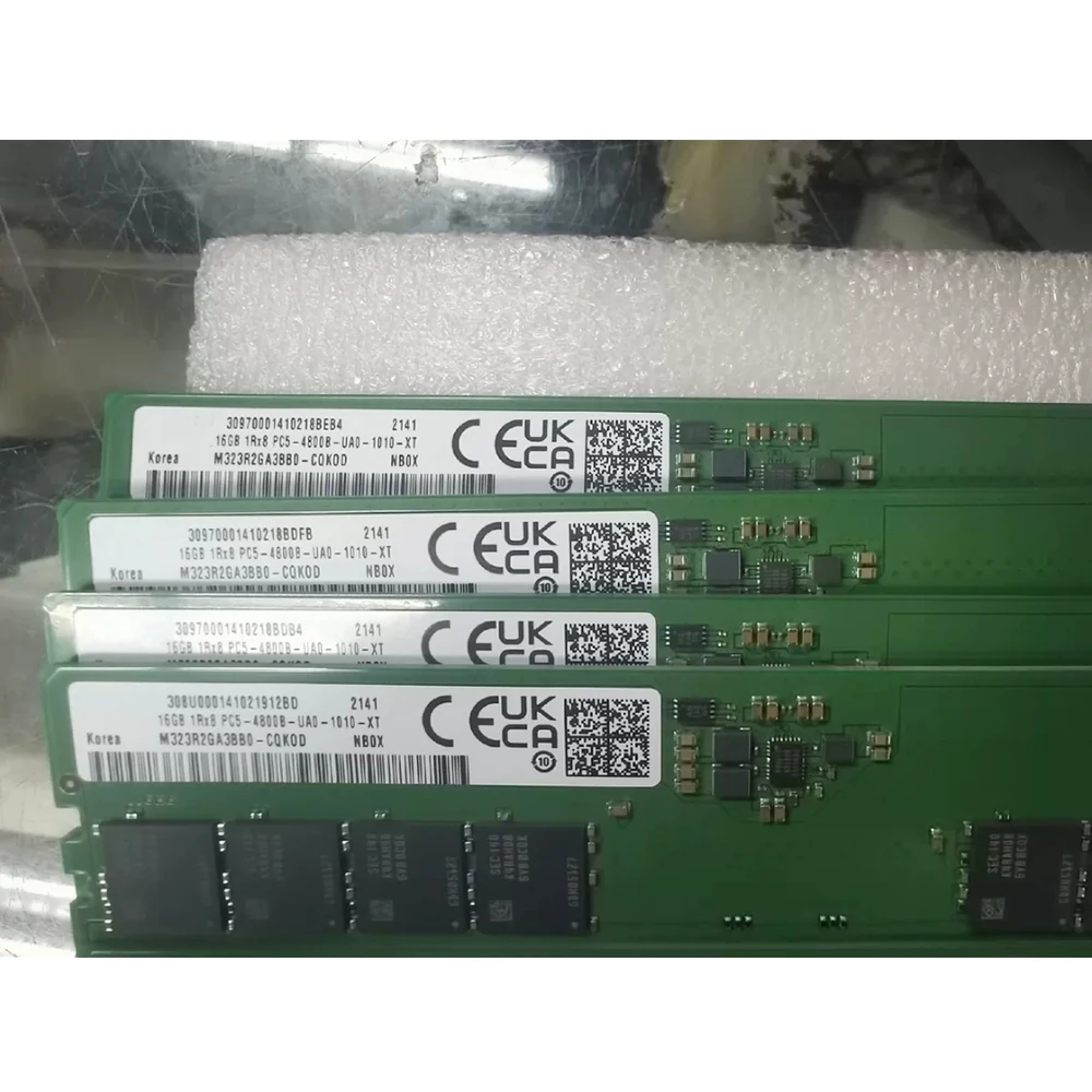 1 Pcs RAM 16GB DDR5 4800MHz 1Rx8 4800B M323R2GA3BB0 For Samsung Desktop Memory Fast Ship High Quality
1 Pcs RAM 16GB DDR5 4800MHz 1Rx8 4800B M323R2GA3BB0 For Samsung Desktop Memory Fast Ship High Quality