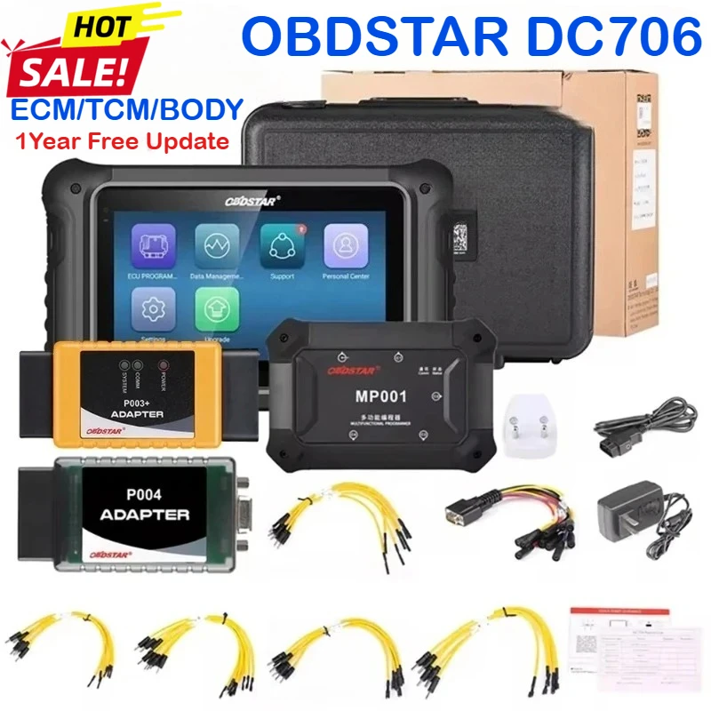 OBDSTAR DC706 ECU Tool Full Version ECM+TCM+BODY MP001+P003 ECU Clone By OBD or BENCH Support Read/Write MAP for Car&Motorcycle
OBDSTAR DC706 ECU Tool Full Version ECM+TCM+BODY MP001+P003 ECU Clone By OBD or BENCH Support Read/Write MAP for Car&Motorcycle