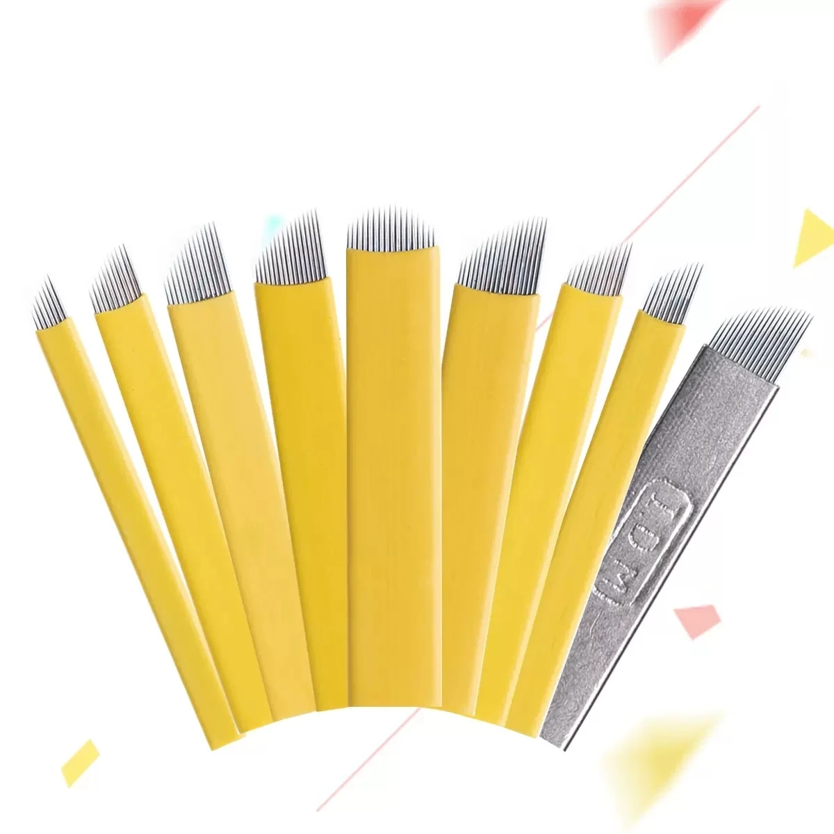50PCS tattooed eyebrow IDM needle piece, line eyebrow needle, fog needle, fog eyebrow needle, handmade yellow leather needle
50PCS tattooed eyebrow IDM needle piece, line eyebrow needle, fog needle, fog eyebrow needle, handmade yellow leather needle