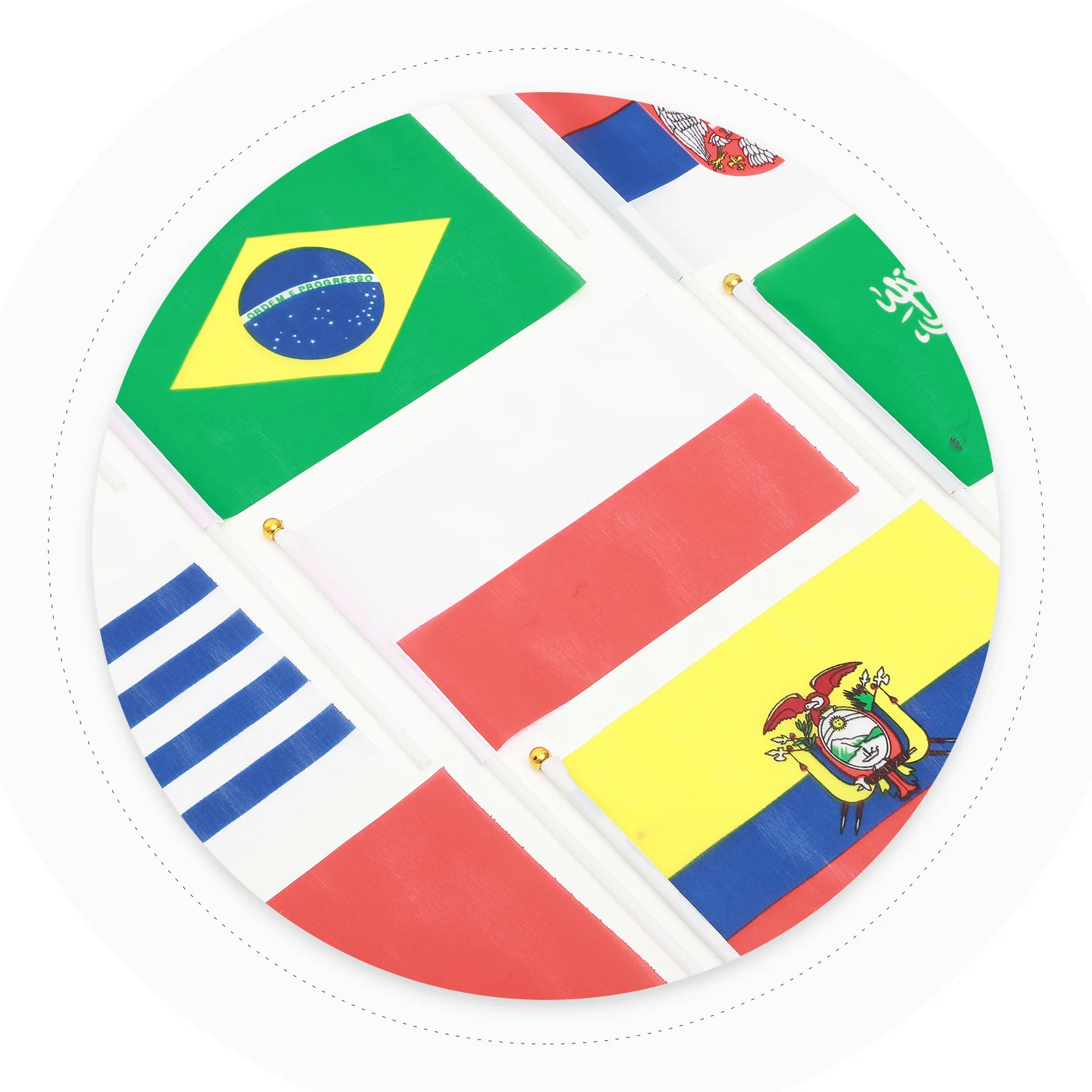 32Pcs Hand Held Flags for Bar Party Decoration Durable Material Exquisite Workmanship Perfect for Festivals Small National Flag
32Pcs Hand Held Flags for Bar Party Decoration Durable Material Exquisite Workmanship Perfect for Festivals Small National Flag