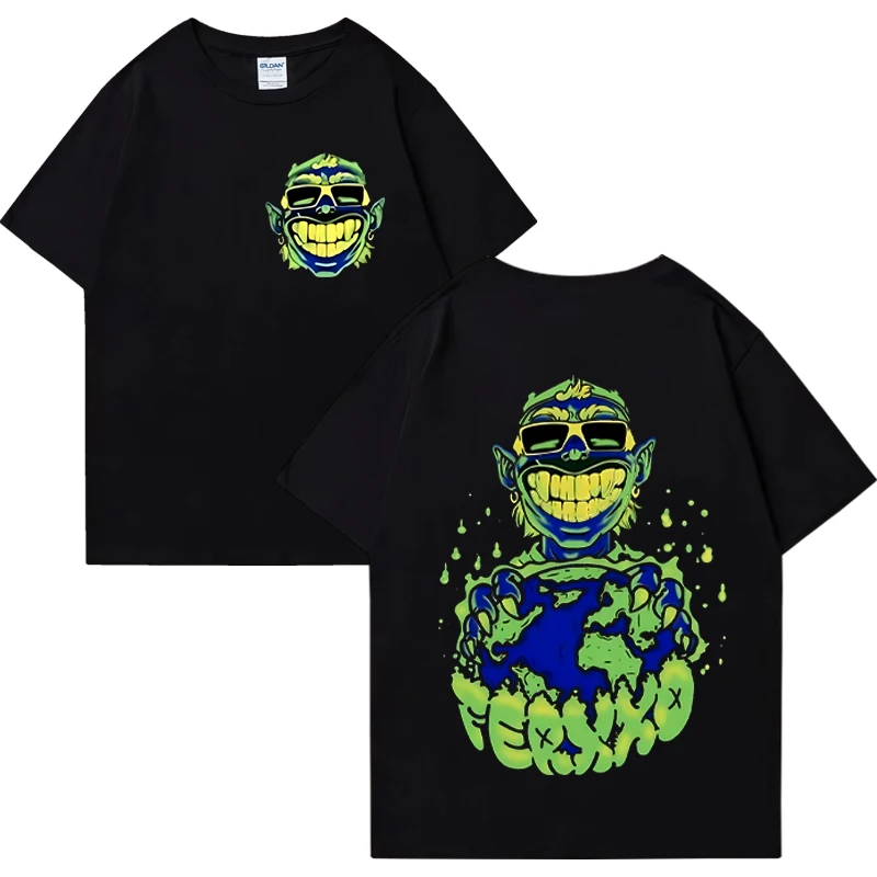 Feid Monster Ferxxo on Top of World Sixdo Oversized T-shirt wen wowen Rapper 100% Cotton short sleeve Summer Street Hip Hop Tops
Feid Monster Ferxxo on Top of World Sixdo Oversized T-shirt wen wowen Rapper 100% Cotton short sleeve Summer Street Hip Hop Tops