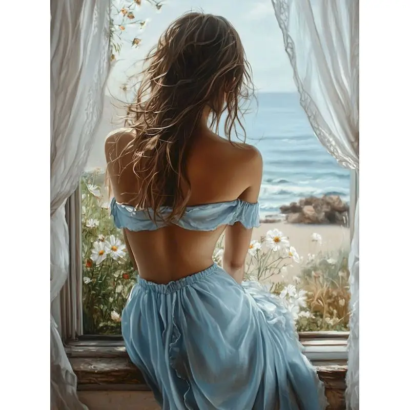 GATYZTORY Oil Painting By Number Girl Drawing On Canvas Hand Painted Paintings DIY Pictures By Numbers Portrait Kits Home Decor
GATYZTORY Oil Painting By Number Girl Drawing On Canvas Hand Painted Paintings DIY Pictures By Numbers Portrait Kits Home Decor