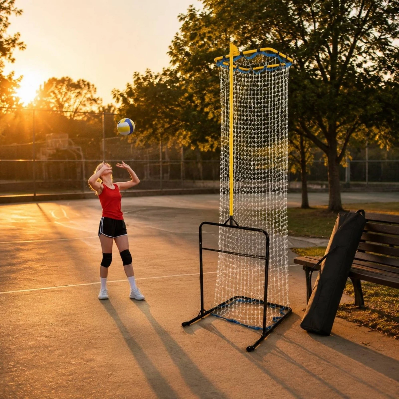 Adjustable Volleyball Net Practice Aid Portable Volleyball Target Net Sports Equipment Sturdy Construction for Coaches, Indoor
Adjustable Volleyball Net Practice Aid Portable Volleyball Target Net Sports Equipment Sturdy Construction for Coaches, Indoor