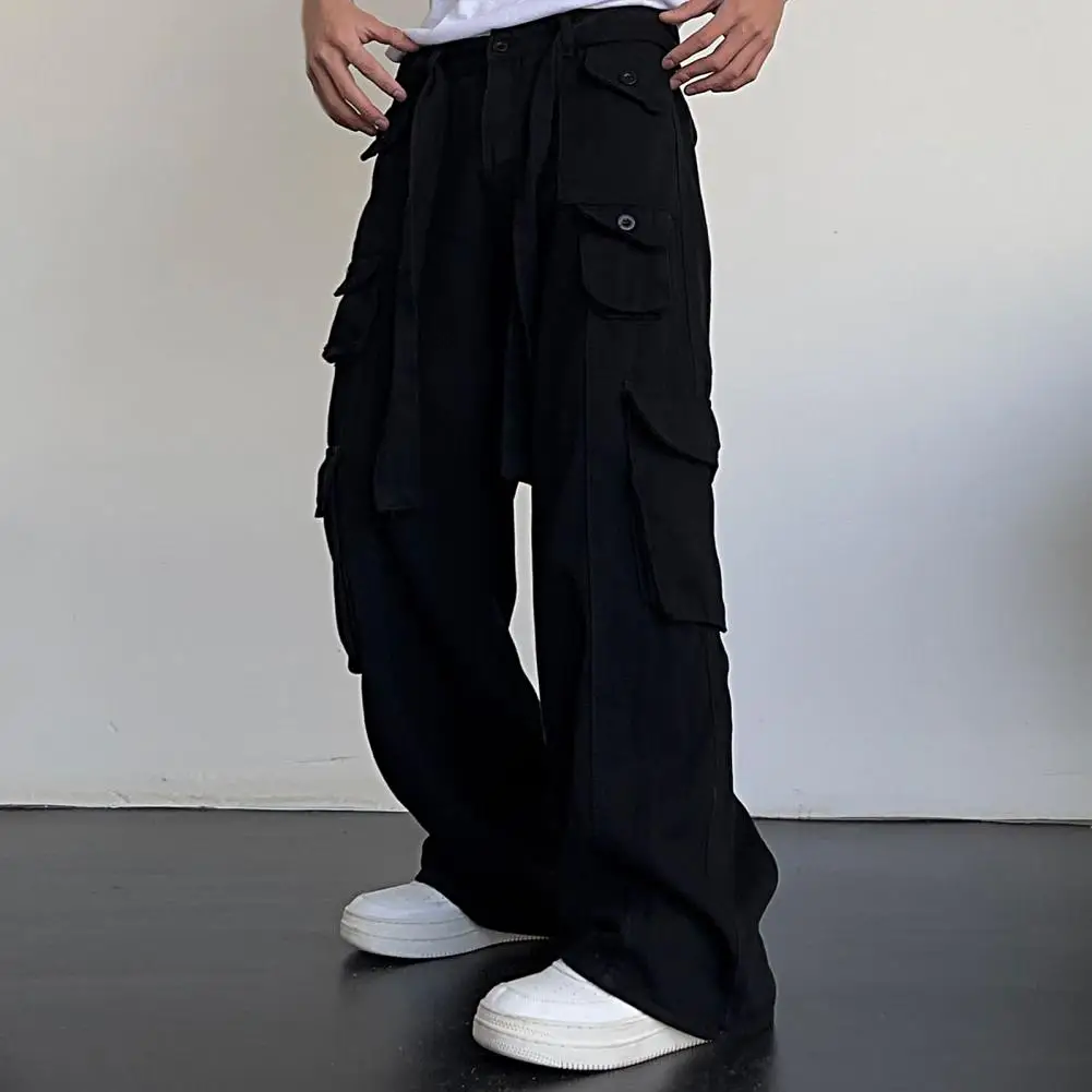 Men Baggy Pants Multiple Pockets Hip Hop Cargo Pants High Street Retro Large Pocket Overalls Men's High Waist Loose Casual Pants
Men Baggy Pants Multiple Pockets Hip Hop Cargo Pants High Street Retro Large Pocket Overalls Men's High Waist Loose Casual Pants