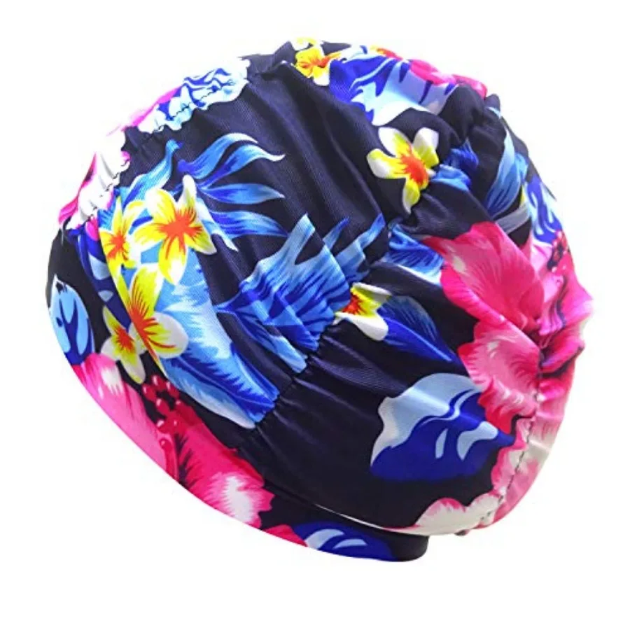 Fashion Pleated Swimming Cap Long Hair Swim Cap Bathing Cap, Non-Waterproof
Fashion Pleated Swimming Cap Long Hair Swim Cap Bathing Cap, Non-Waterproof