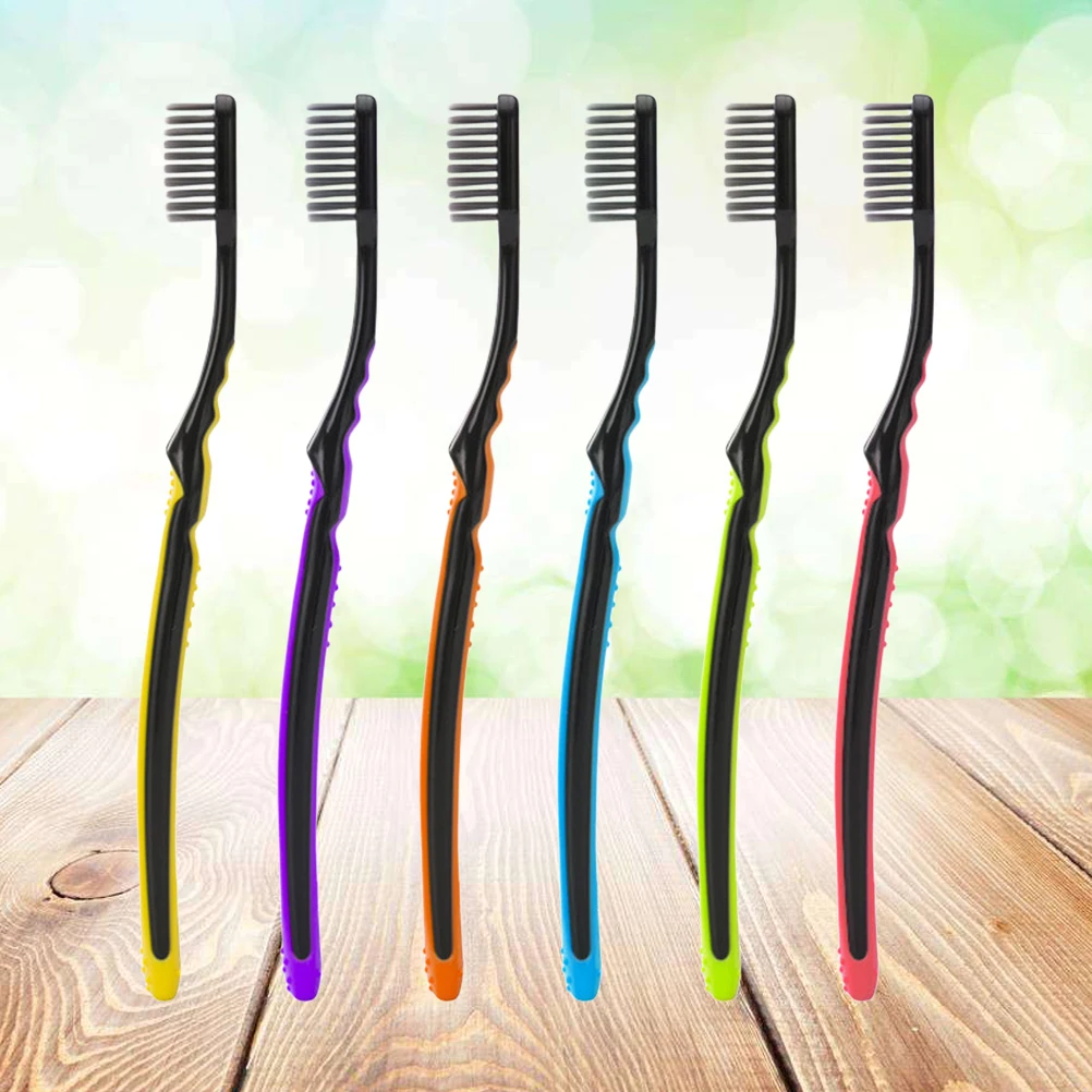 4pcs Bamboo Toothbrush Soft Bristle Charcoal Brush Plaque Removal Comfort Grip Non Eco Friendly ABS Toothbrush for
4pcs Bamboo Toothbrush Soft Bristle Charcoal Brush Plaque Removal Comfort Grip Non Eco Friendly ABS Toothbrush for