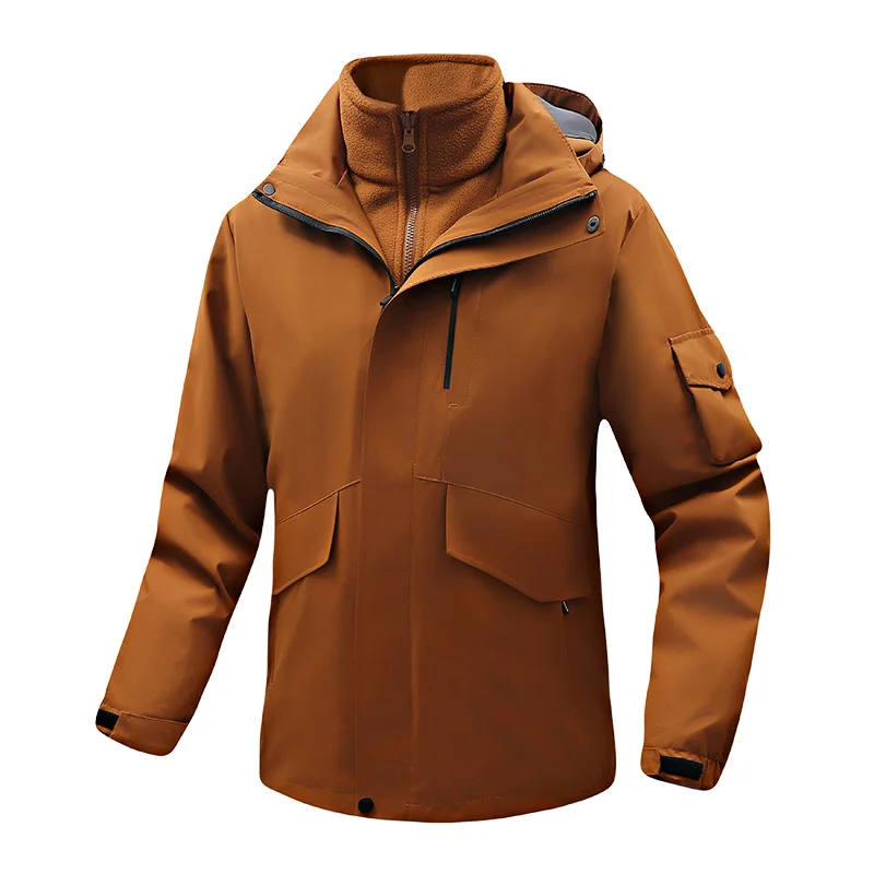 Parka Men 3 in 1 Jackets Fleece Warm Couple Detachable Hooded Coats Women Winter Solid Outdoor Travel Windproof Casual Jackets
Parka Men 3 in 1 Jackets Fleece Warm Couple Detachable Hooded Coats Women Winter Solid Outdoor Travel Windproof Casual Jackets