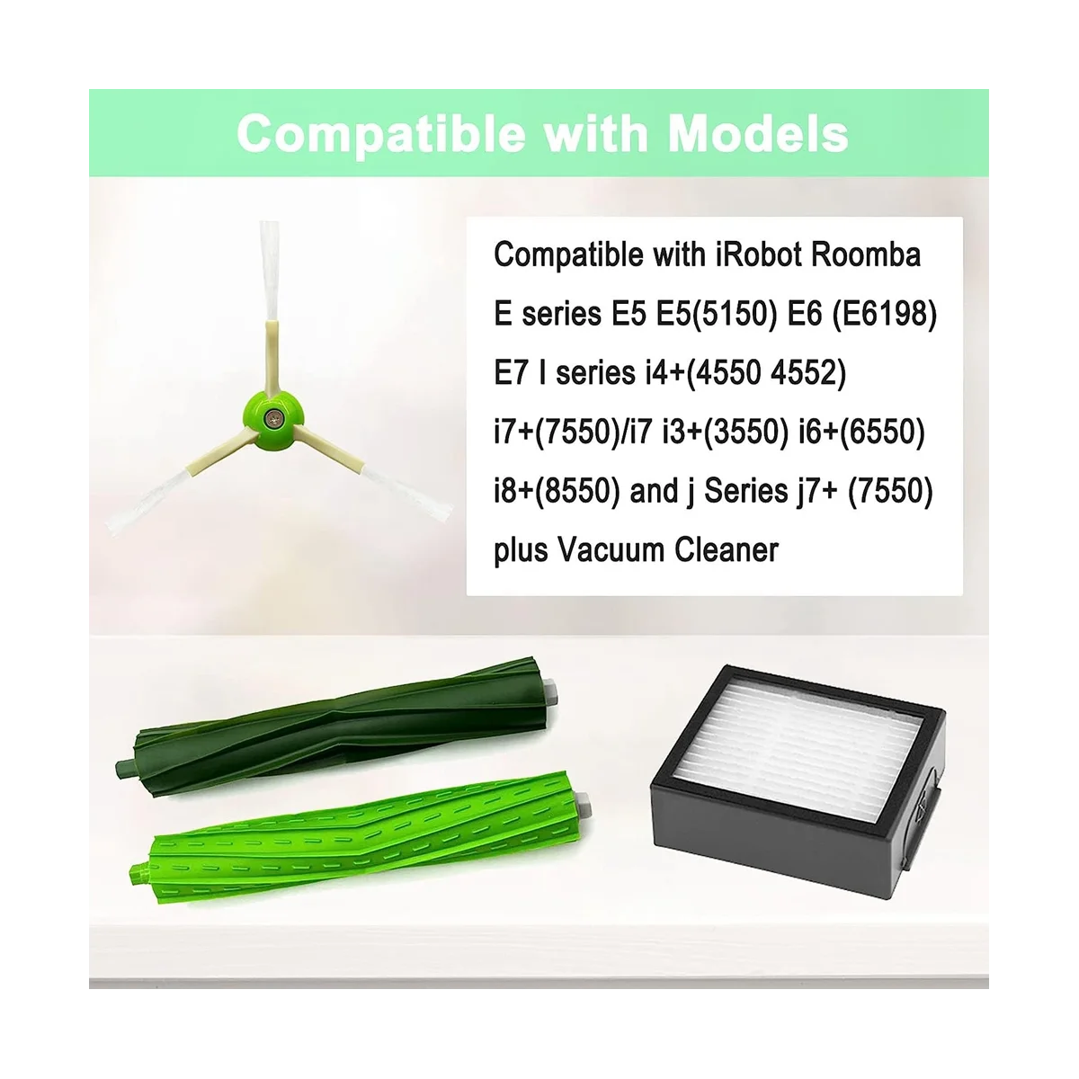 Accessories Kit for IRobot Roomba I1+ I7 I7+ I3+ I4+ I6+ I8+ J7+ Plus I & J Plus Series Vacuum Cleaner Roller Brushes
Accessories Kit for IRobot Roomba I1+ I7 I7+ I3+ I4+ I6+ I8+ J7+ Plus I & J Plus Series Vacuum Cleaner Roller Brushes