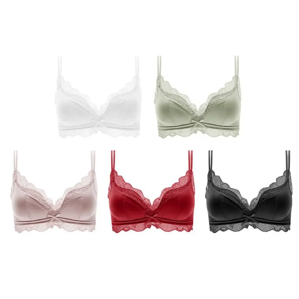 Soft Women's Seamless Bra Underwear Solid Color Comfortable Floral Lace Bralette Wireless Breathable Satin Bra Girls
Soft Women's Seamless Bra Underwear Solid Color Comfortable Floral Lace Bralette Wireless Breathable Satin Bra Girls