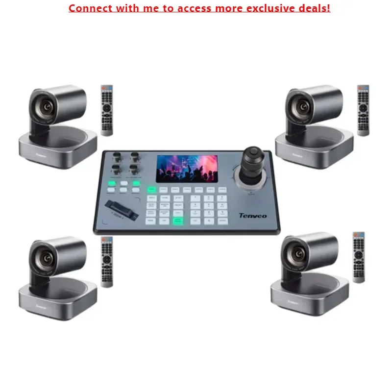 Live Streaming Camera 10X Zoom PTZ Conferencing Camera And IP PoE Controller With 4D Joystick Keyboard
Live Streaming Camera 10X Zoom PTZ Conferencing Camera And IP PoE Controller With 4D Joystick Keyboard