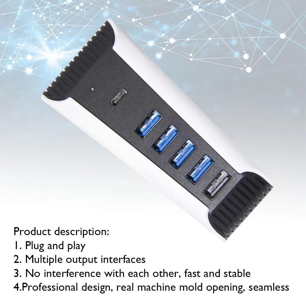 USB-сплиттер, расширитель-концентратор, адаптер Digital Edition, 5-портовый USB-концентратор, удлинитель-сплиттер, высокоскоростной адаптер-конвертер 
USB-сплиттер, расширитель-концентратор, адаптер Digital Edition, 5-портовый USB-концентратор, удлинитель-сплиттер, высокоскоростной адаптер-конвертер