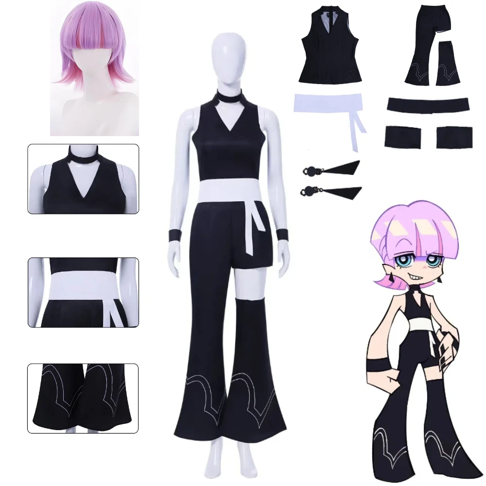 Anime Panty & Stocking with Garterbelt Cosplay Costume Sexy Black Outfit Wig Angel Panty Wolfen Cosplay Suit Role Play for Women
Anime Panty & Stocking with Garterbelt Cosplay Costume Sexy Black Outfit Wig Angel Panty Wolfen Cosplay Suit Role Play for Women
