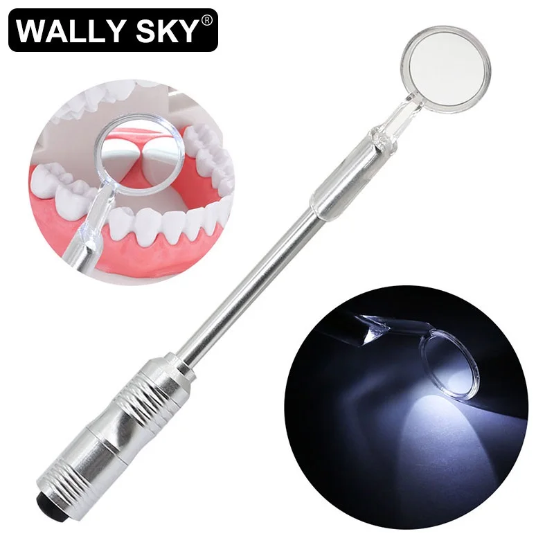 LED Dental Mirror Stainless Steel Body Strong and Durable Material with Illumination for Oral Inspection Examination
LED Dental Mirror Stainless Steel Body Strong and Durable Material with Illumination for Oral Inspection Examination