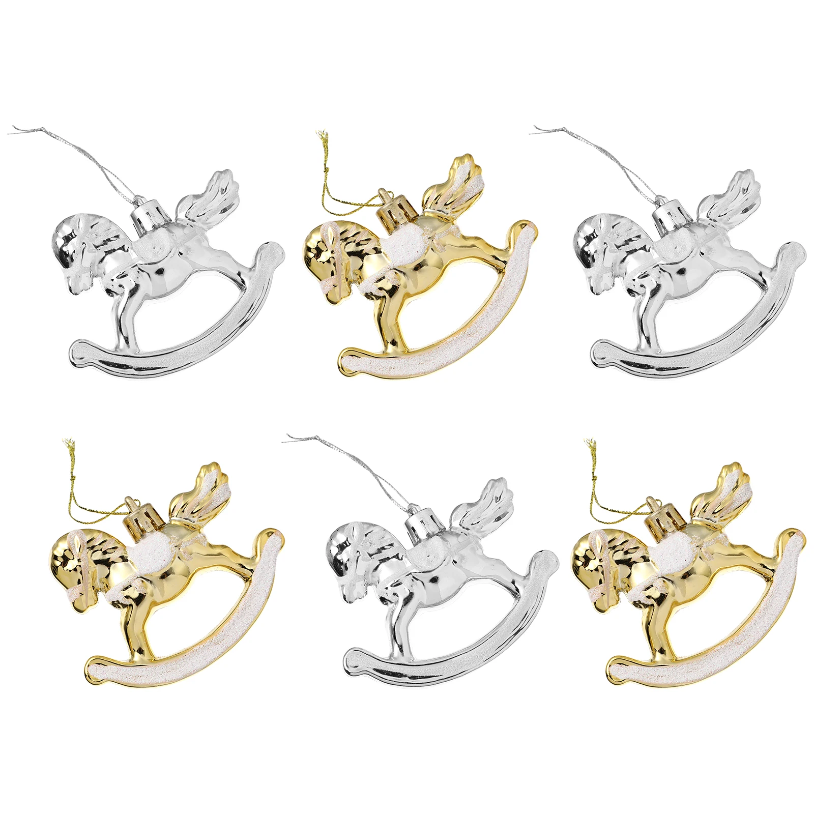 6Pcs Plastic Christmas Tree Pendant Horse Shape Hanging Ornaments Xmas Festival Wall Hanging Decorations Christmas Pendant
6Pcs Plastic Christmas Tree Pendant Horse Shape Hanging Ornaments Xmas Festival Wall Hanging Decorations Christmas Pendant