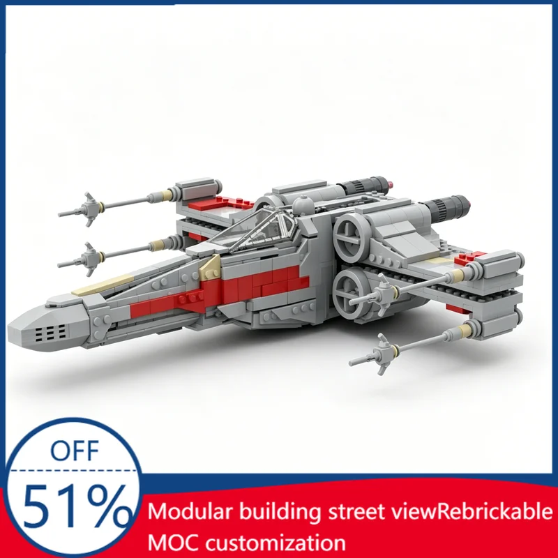 NEW 1045 PCS MOC Wars X-Wing Starfighter Smart Brick Compatible Building Blocks Educational DIY Assembly Toy Gift For Collection
NEW 1045 PCS MOC Wars X-Wing Starfighter Smart Brick Compatible Building Blocks Educational DIY Assembly Toy Gift For Collection