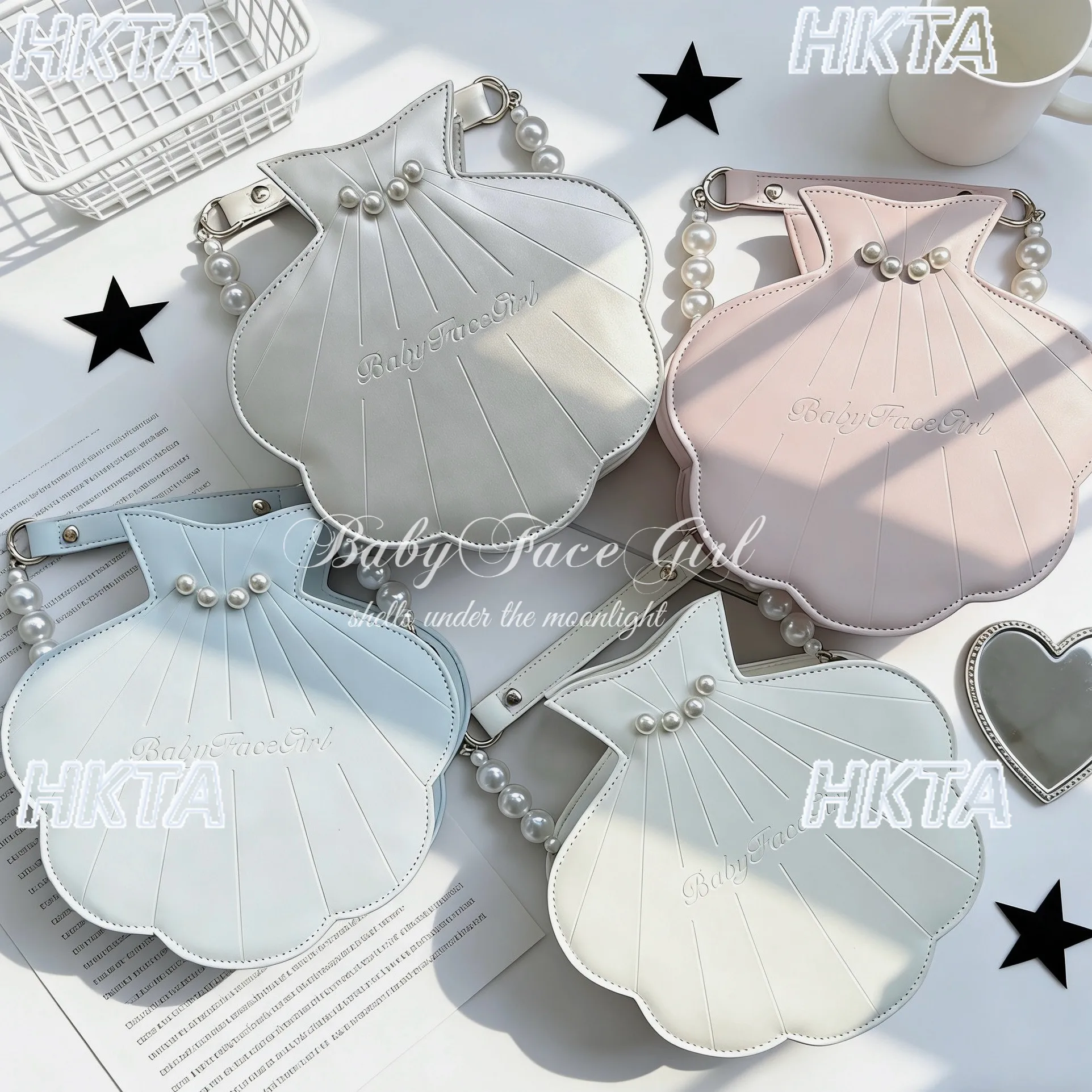 Japanese Summer Elegant Fashion Letter Lolita Pearl Shell Bag Versatile Messenger Bags Sweet Cute Kawaii White Backpacks Women
Japanese Summer Elegant Fashion Letter Lolita Pearl Shell Bag Versatile Messenger Bags Sweet Cute Kawaii White Backpacks Women