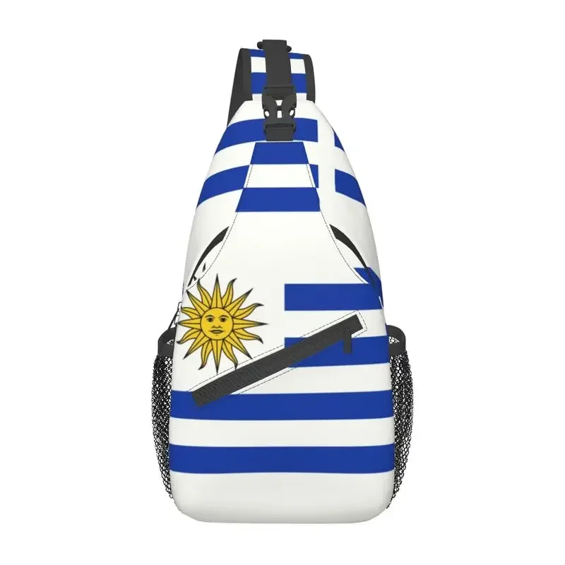 Flag Of Uruguay Sling Crossbody Chest Bag Men Fashion Shoulder Backpack for Hiking
Flag Of Uruguay Sling Crossbody Chest Bag Men Fashion Shoulder Backpack for Hiking